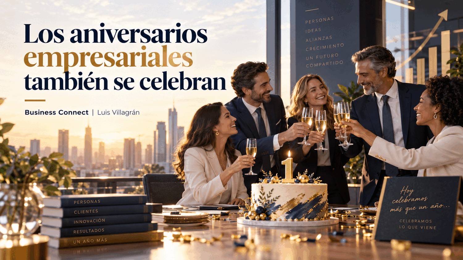 Aniversarios empresariales: celebrar la longevidad de una empresa Celebración de aniversarios empresariales como símbolo de longevidad, crecimiento y permanencia de una empresa